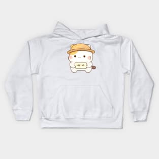 muffin cat hell no Kids Hoodie